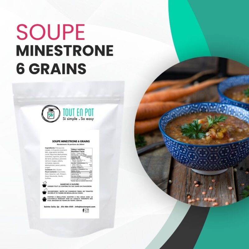 Soupe Minestrone 6 grains